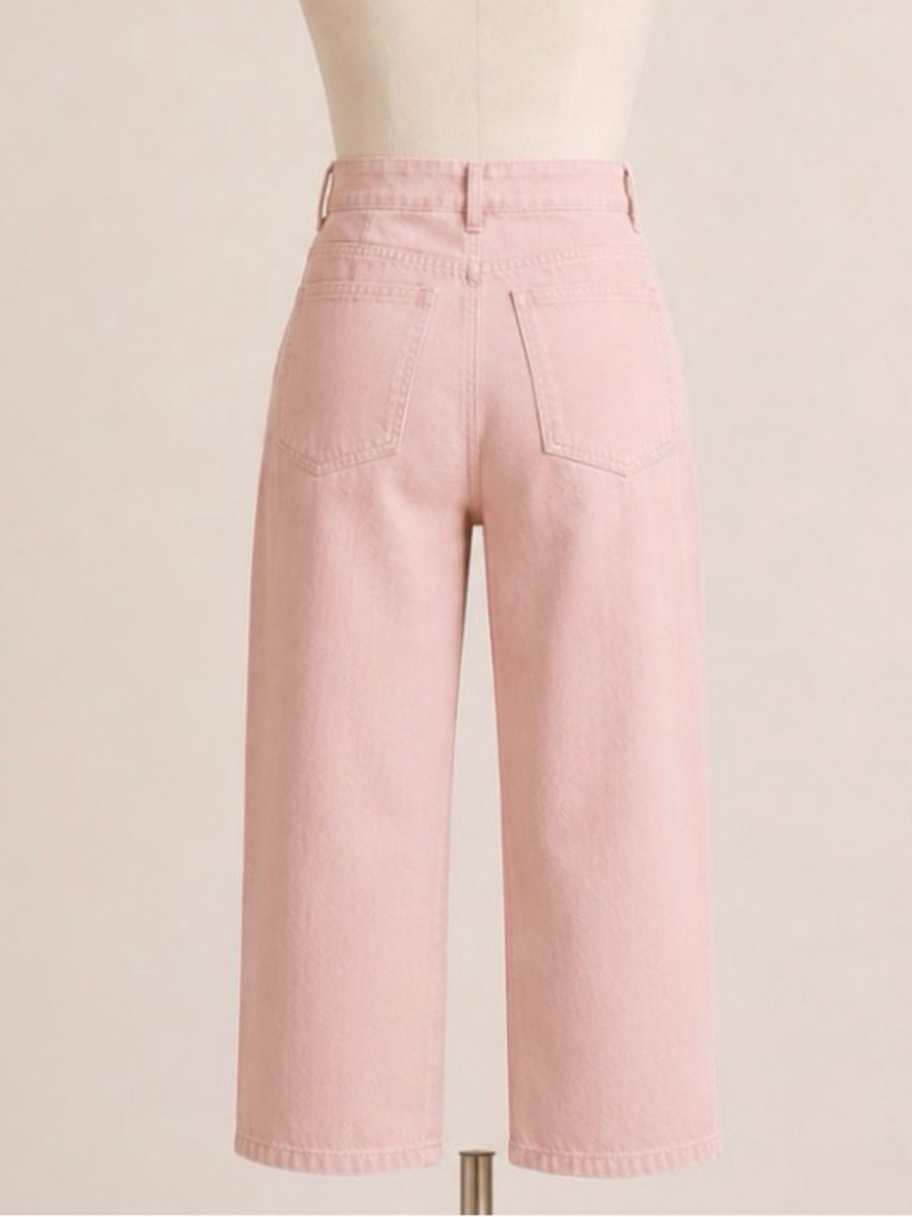 Target Women's Straight Leg Jeans in Light Pink - Picture 2 of 2